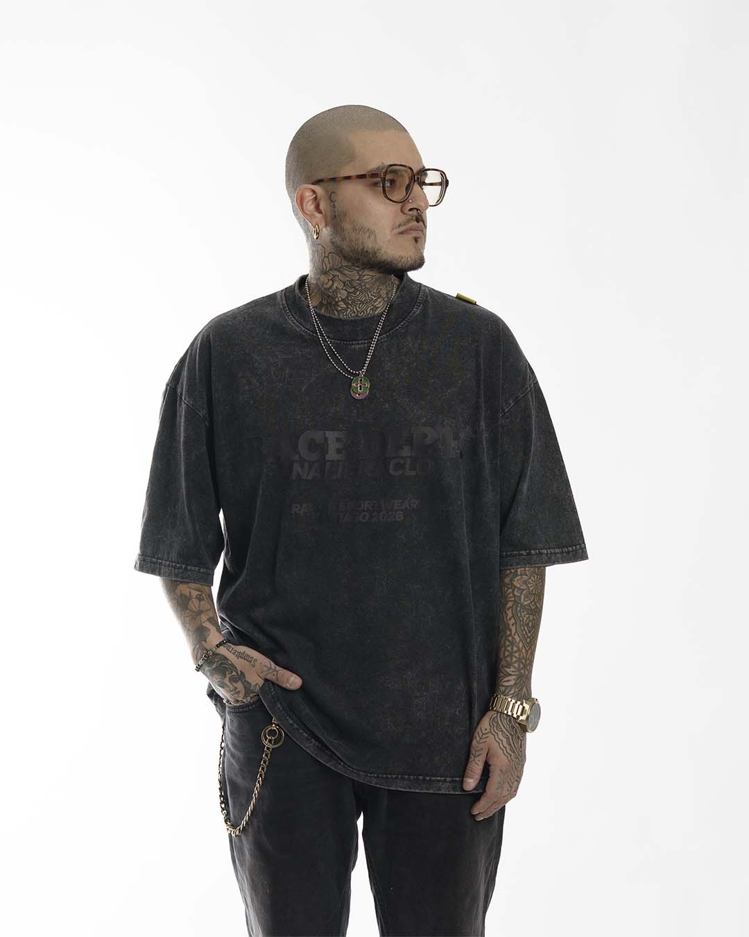 "RACE DEPT. TEX" // OVERSIZED TEES // ACID WASH