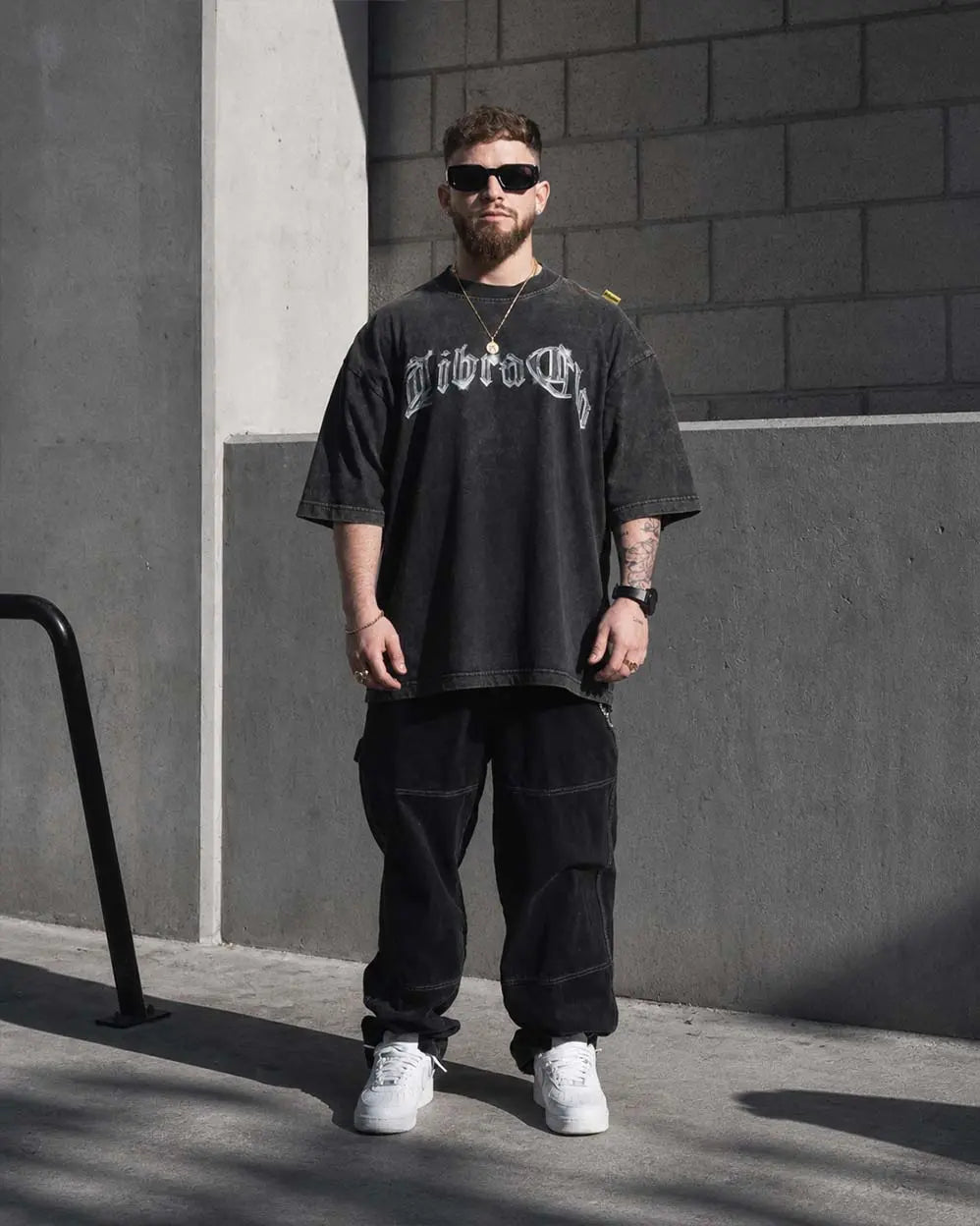 "METAL" // OVERSIZED TEES // ACID WASH