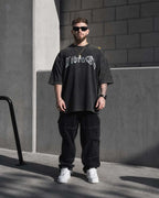"METAL" // OVERSIZED TEES // ACID WASH