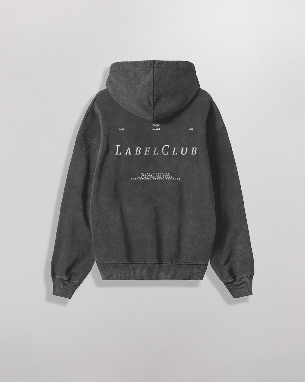 LABEL CLUB // HOODIE OVERSIZED // ACIDWASH