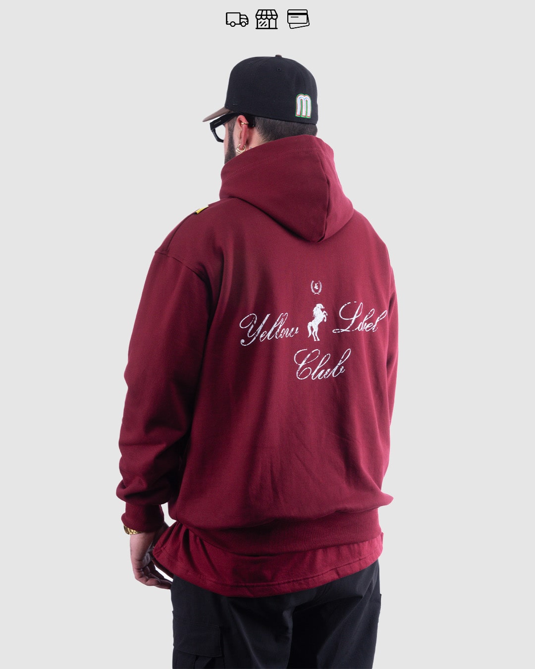 "HORSE TAG"// OVERSIZED HOODIE