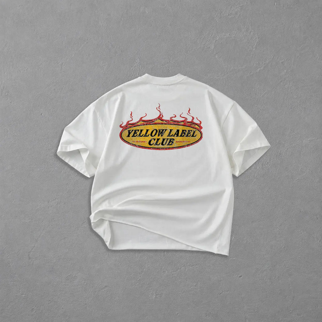 YELLOW LABEL FLAME TEE