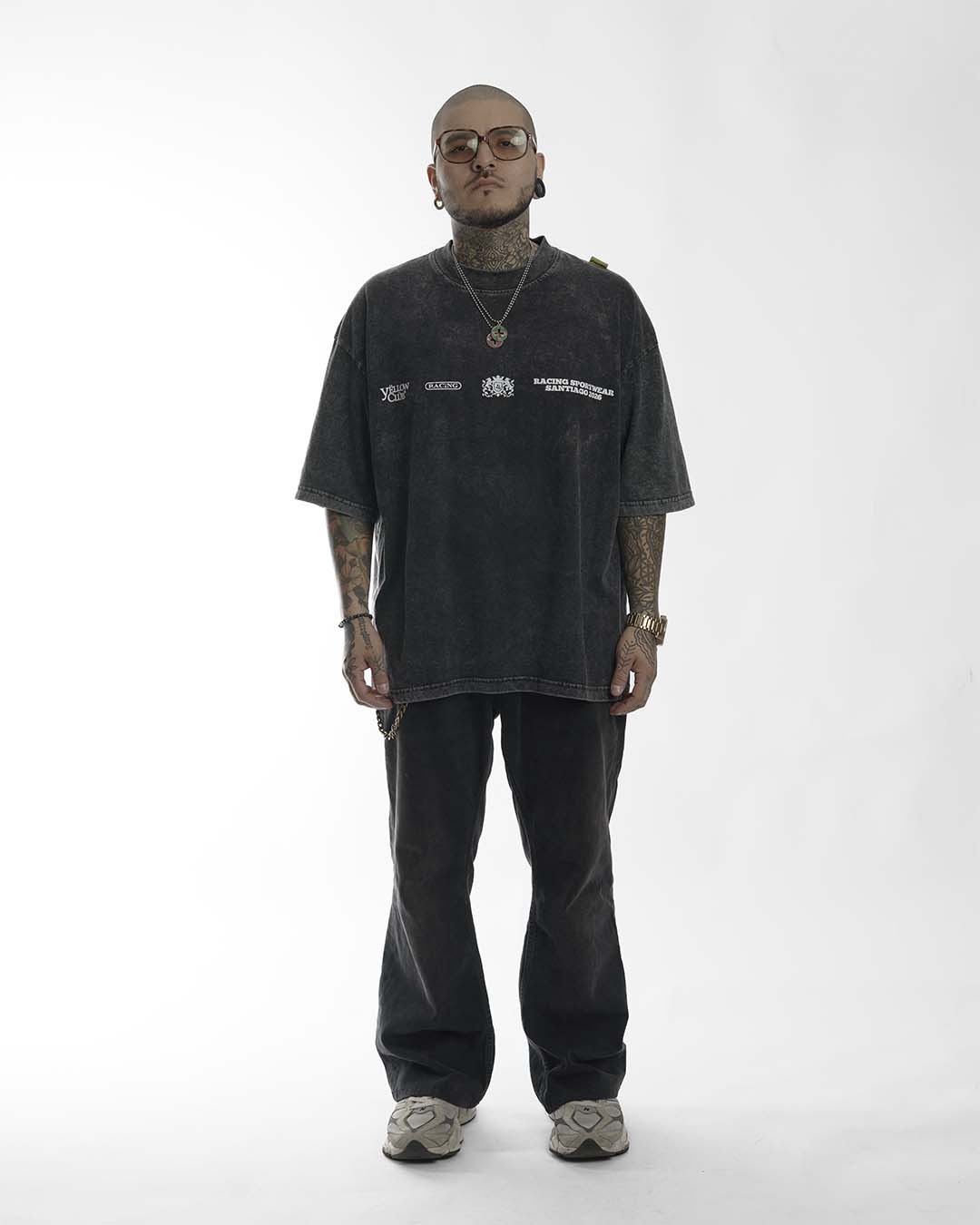 "ALL IN RACING" // OVERSIZED TEES // ACID WASH