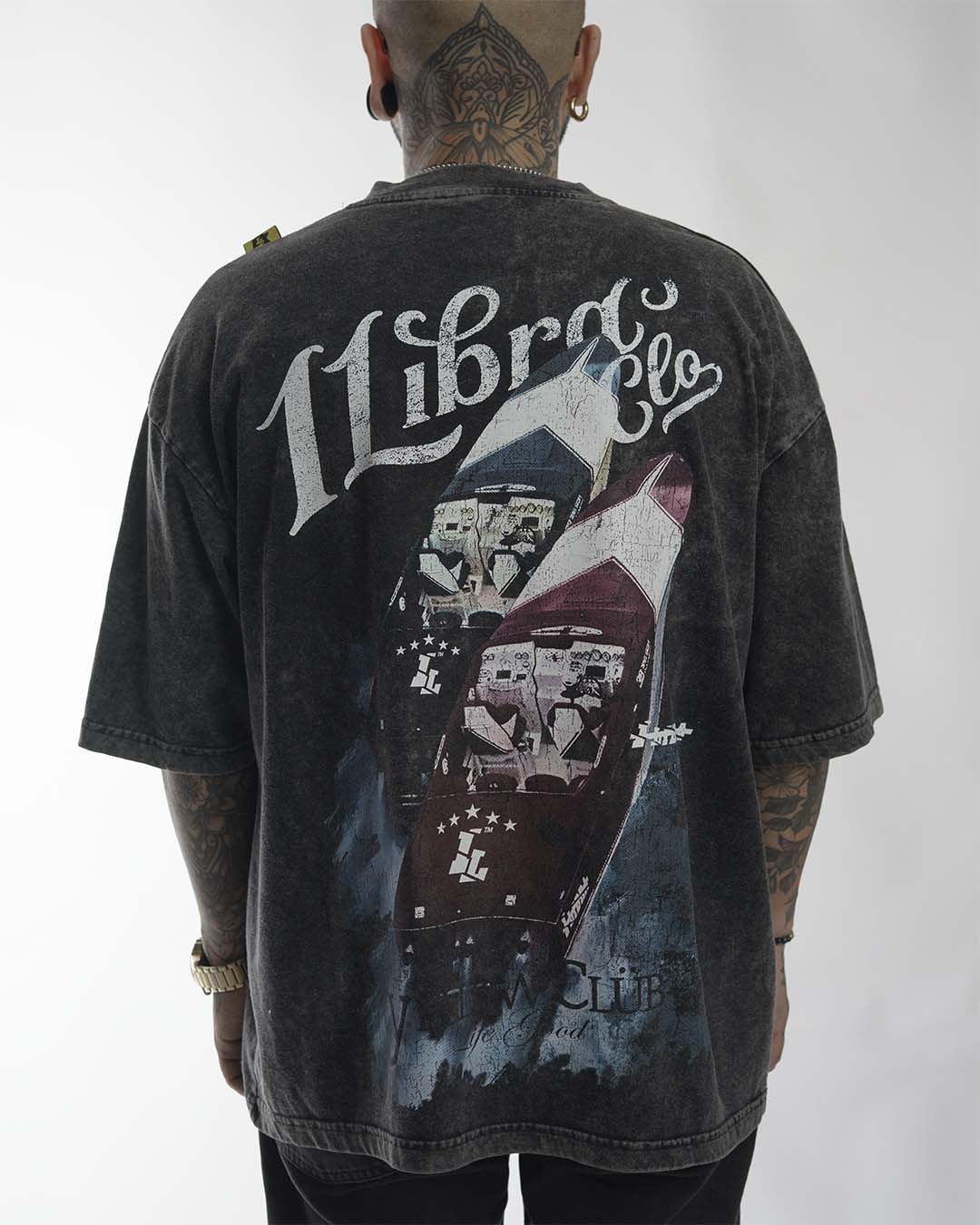 "ALL IN RACING" // OVERSIZED TEES // ACID WASH