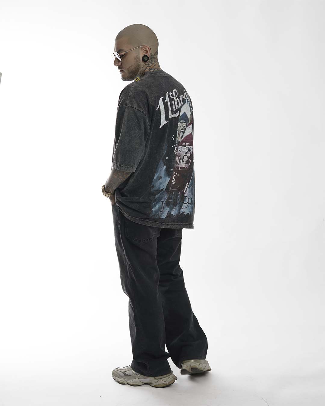 "ALL IN RACING" // OVERSIZED TEES // ACID WASH