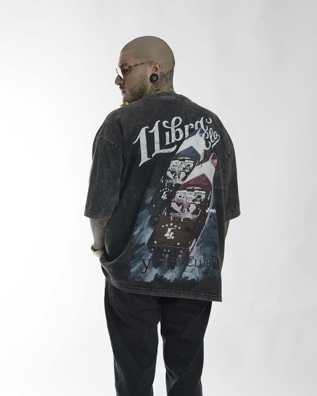 "ALL IN RACING" // OVERSIZED TEES // ACID WASH