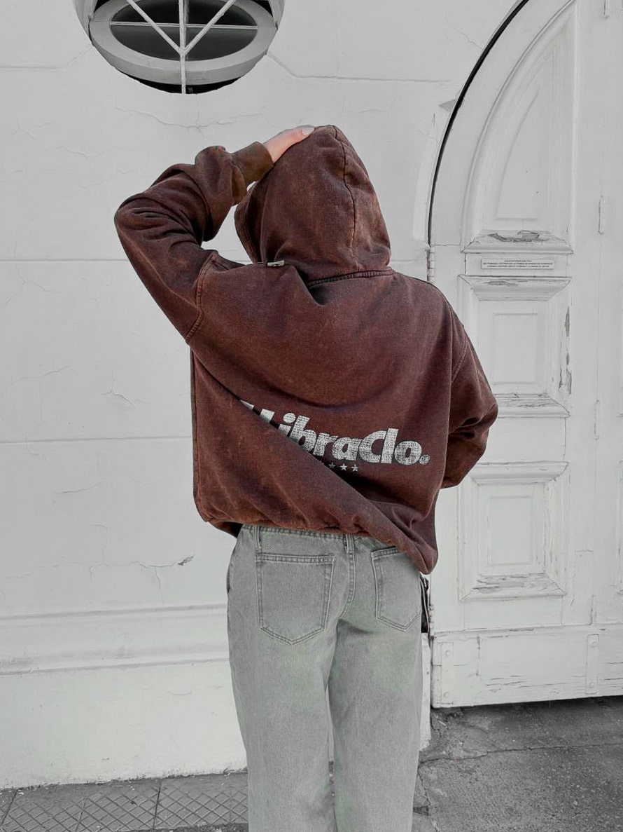 1LIBRACLO // HOODIE OVERSIZED // ACIDWASH