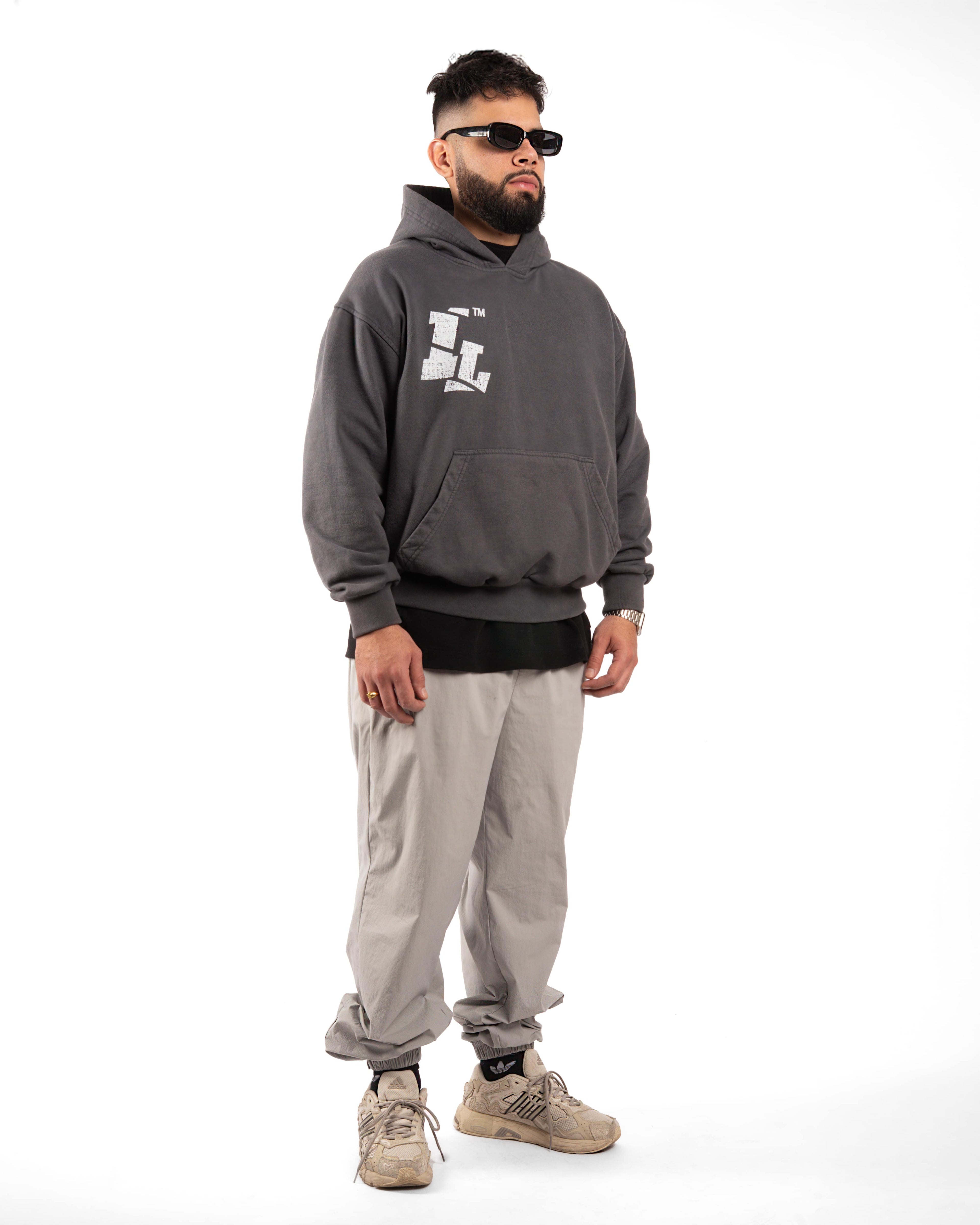 LABEL CLUB // HOODIE OVERSIZED // ACIDWASH