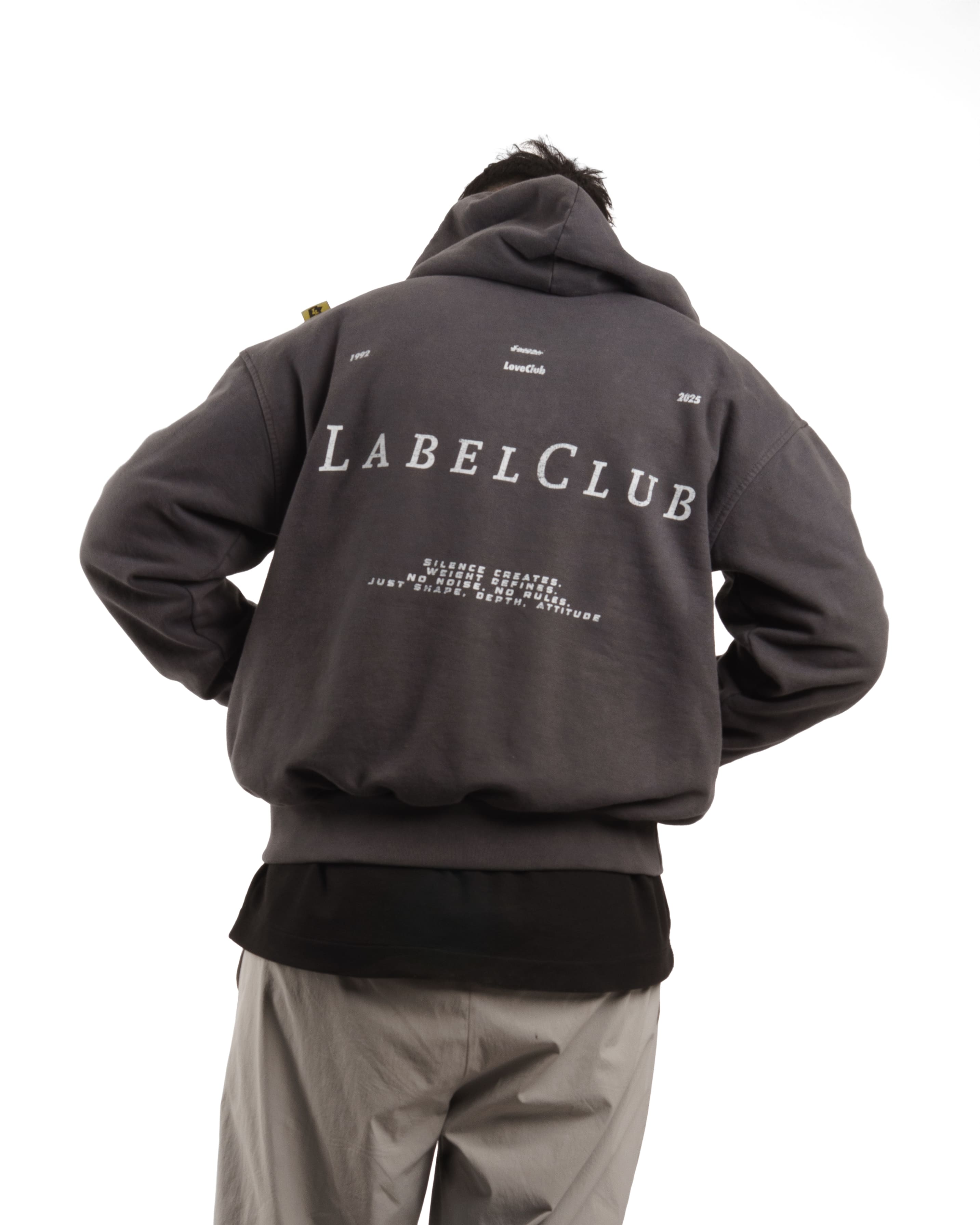 LABEL CLUB // HOODIE OVERSIZED // ACIDWASH
