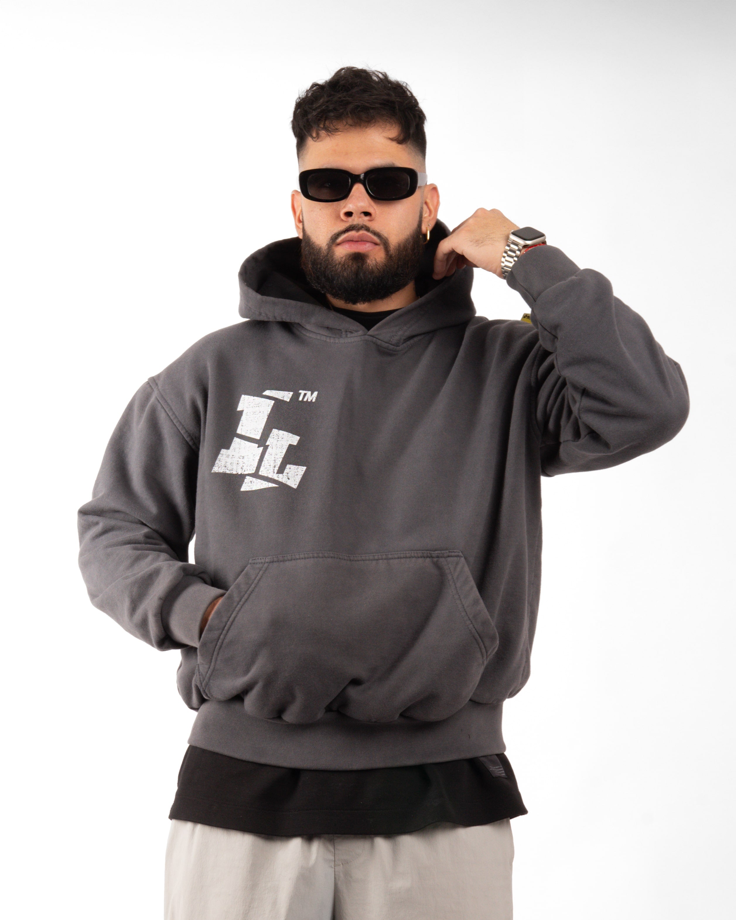 LABEL CLUB // HOODIE OVERSIZED // ACIDWASH