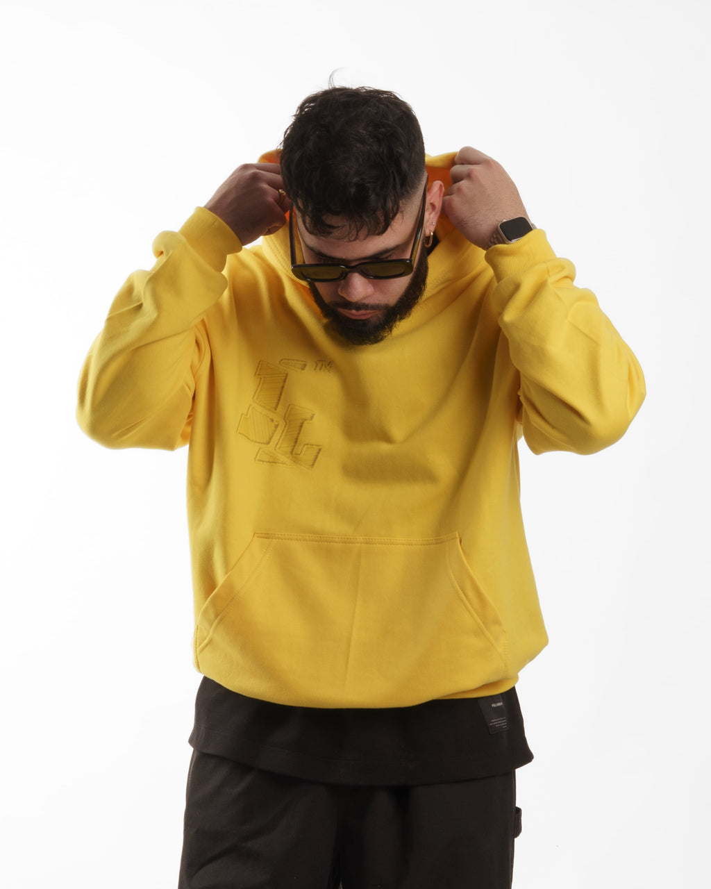 YELLOW CLUB HOODIE // OVERSIZED FIT