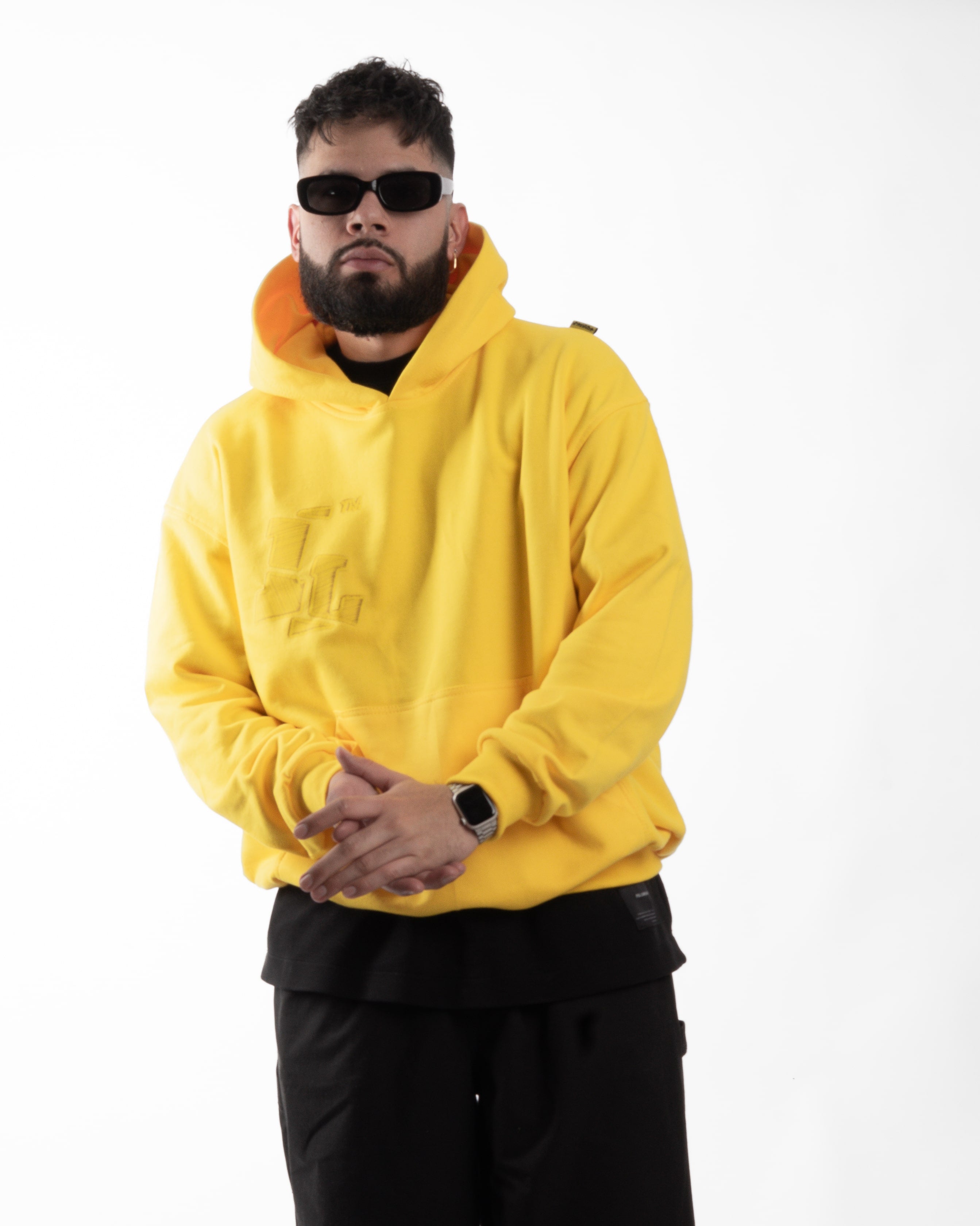 YELLOW CLUB HOODIE // OVERSIZED FIT