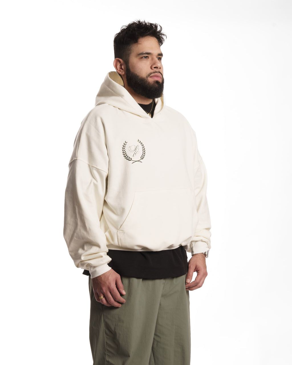 IVORY // BOXY HOODIE