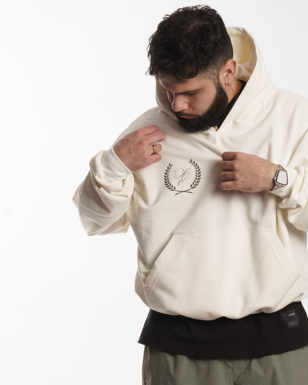 IVORY // BOXY HOODIE