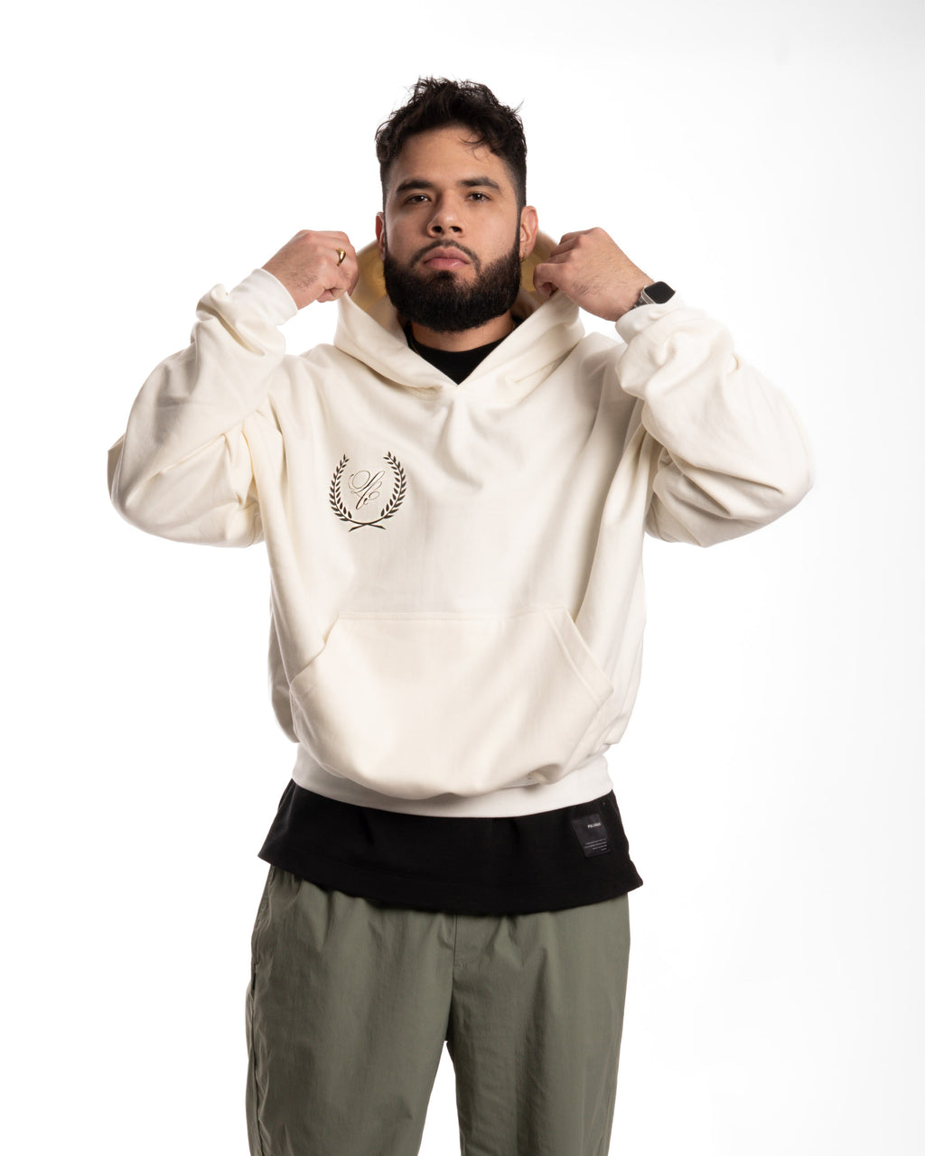 IVORY // BOXY HOODIE