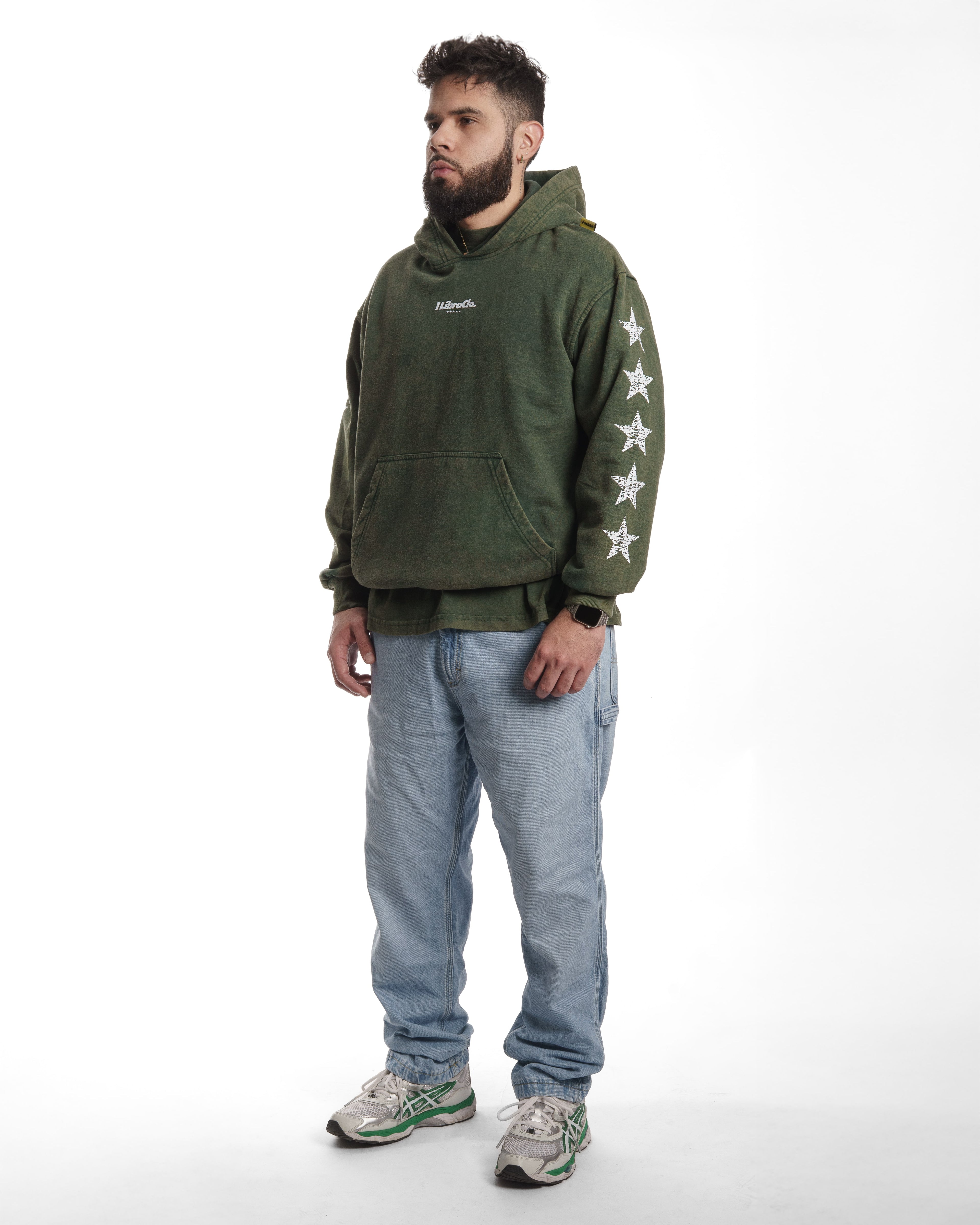 2PACK STAR LINE / HOODIE-POLERA-OVERSIZED / ACIDWASH