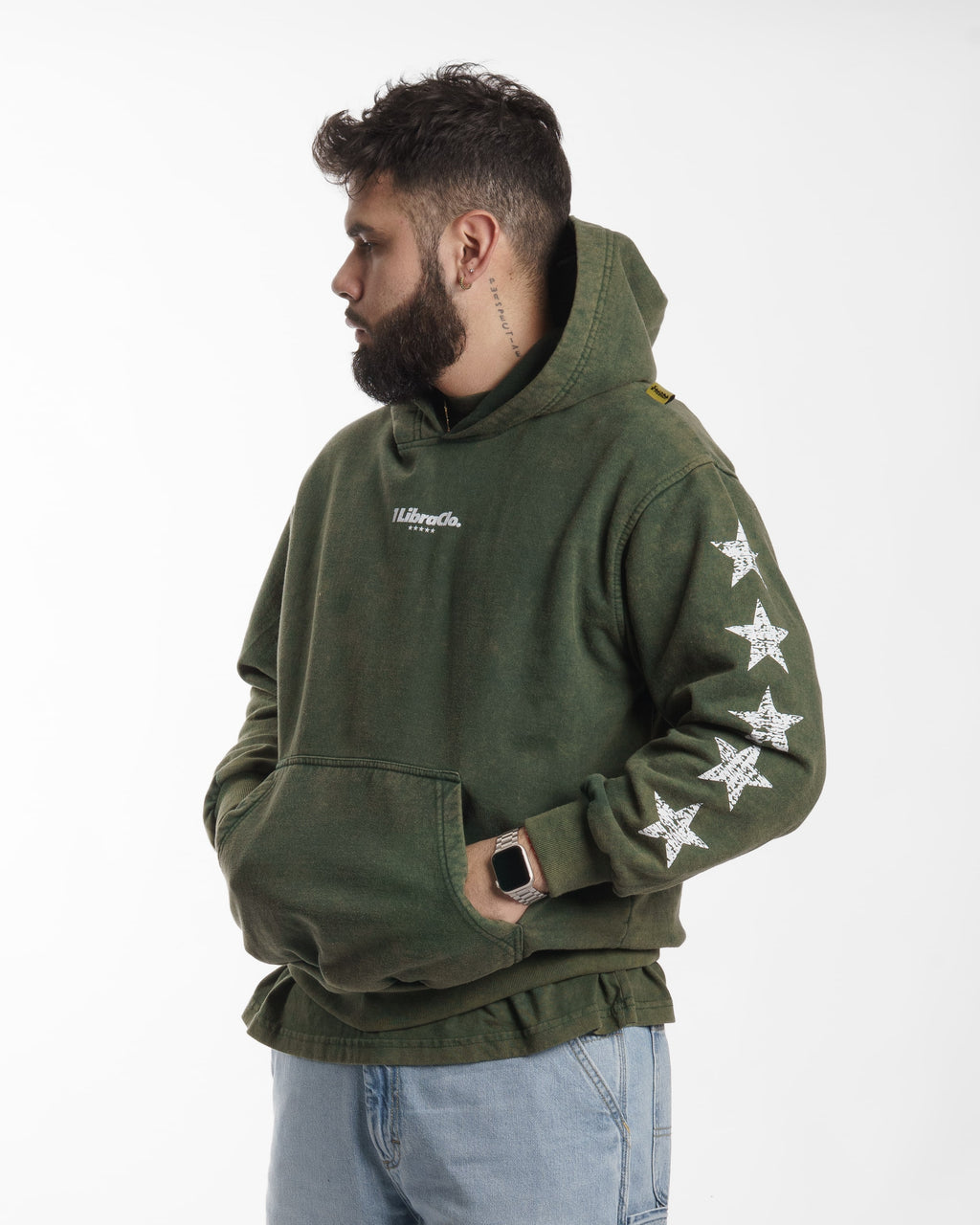 2PACK STAR LINE / HOODIE-POLERA-OVERSIZED / ACIDWASH