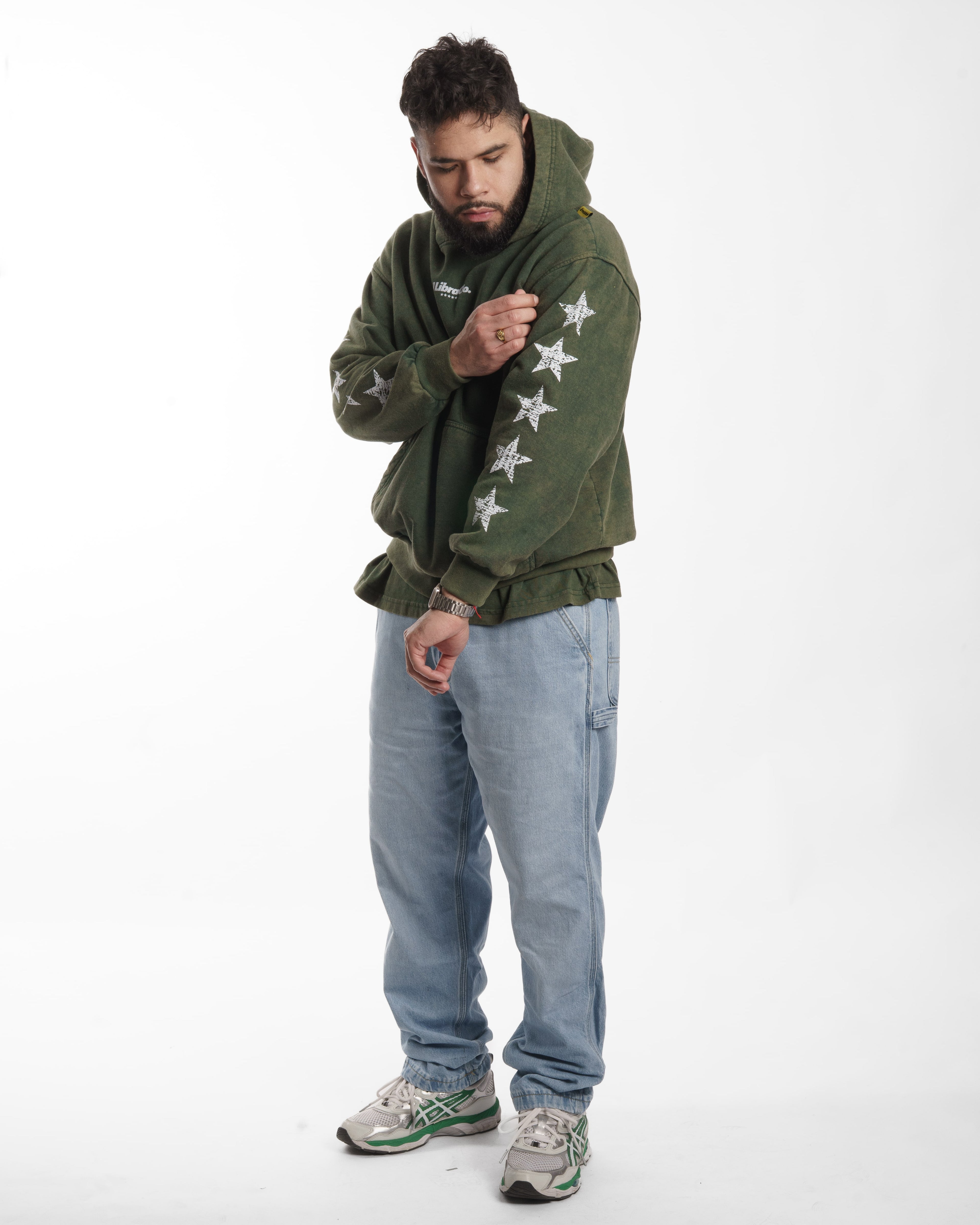 2PACK STAR LINE / HOODIE-POLERA-OVERSIZED / ACIDWASH