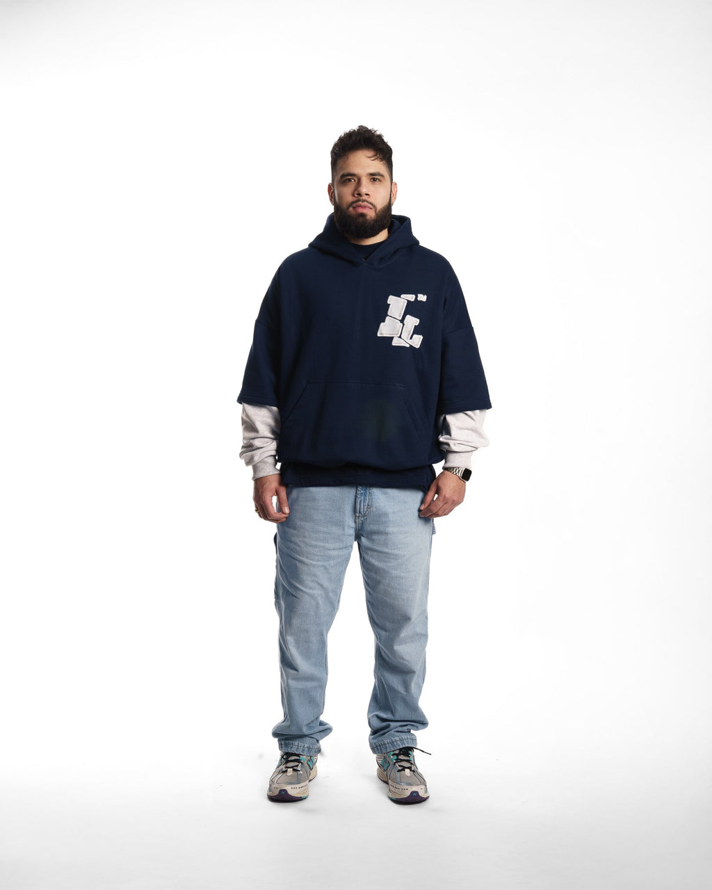 "1LB STITCH LOOK" // POLERON OVERSIZED DOUBLE SLEEVE