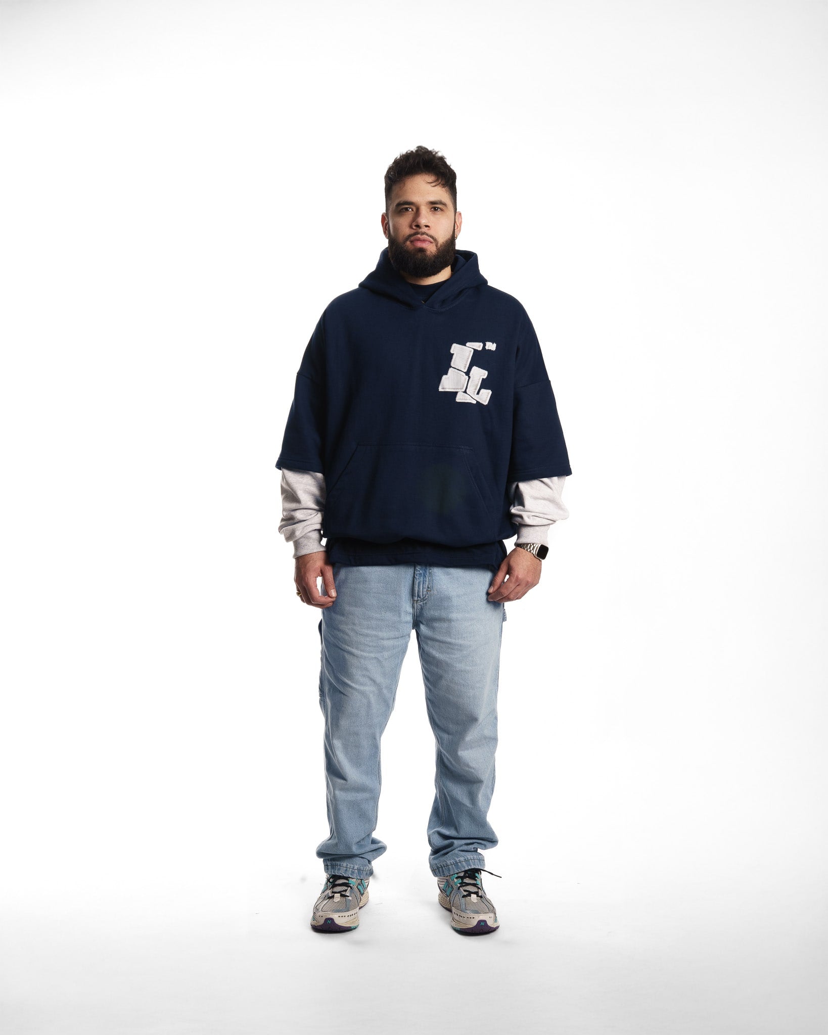 "1LB STITCH LOOK" // POLERON OVERSIZED DOUBLE SLEEVE