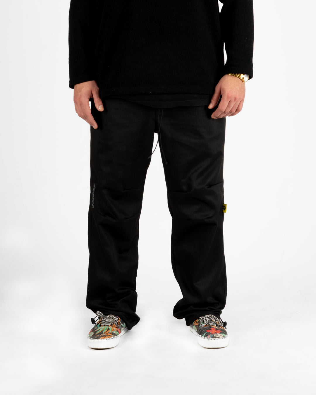 RELAXED BAGGY PANTS//NEGRO