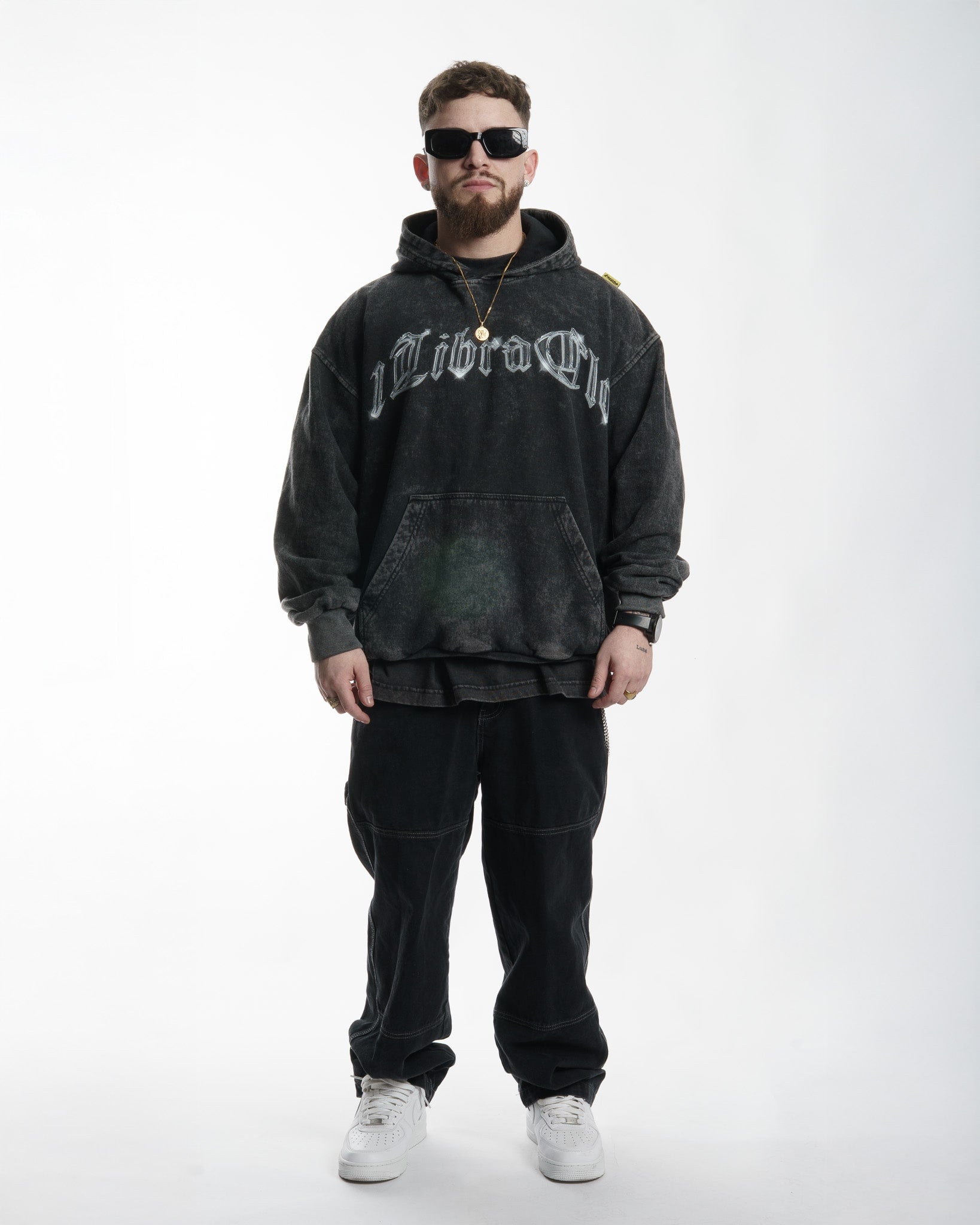 "METAL" // HOODIE OVERSIZED // ACIDWASH