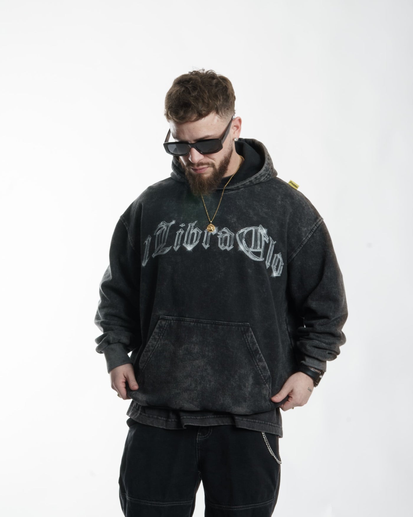 "METAL" // HOODIE OVERSIZED // ACIDWASH