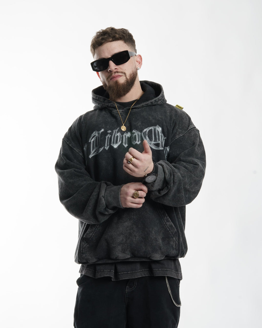 "METAL" // HOODIE OVERSIZED // ACIDWASH