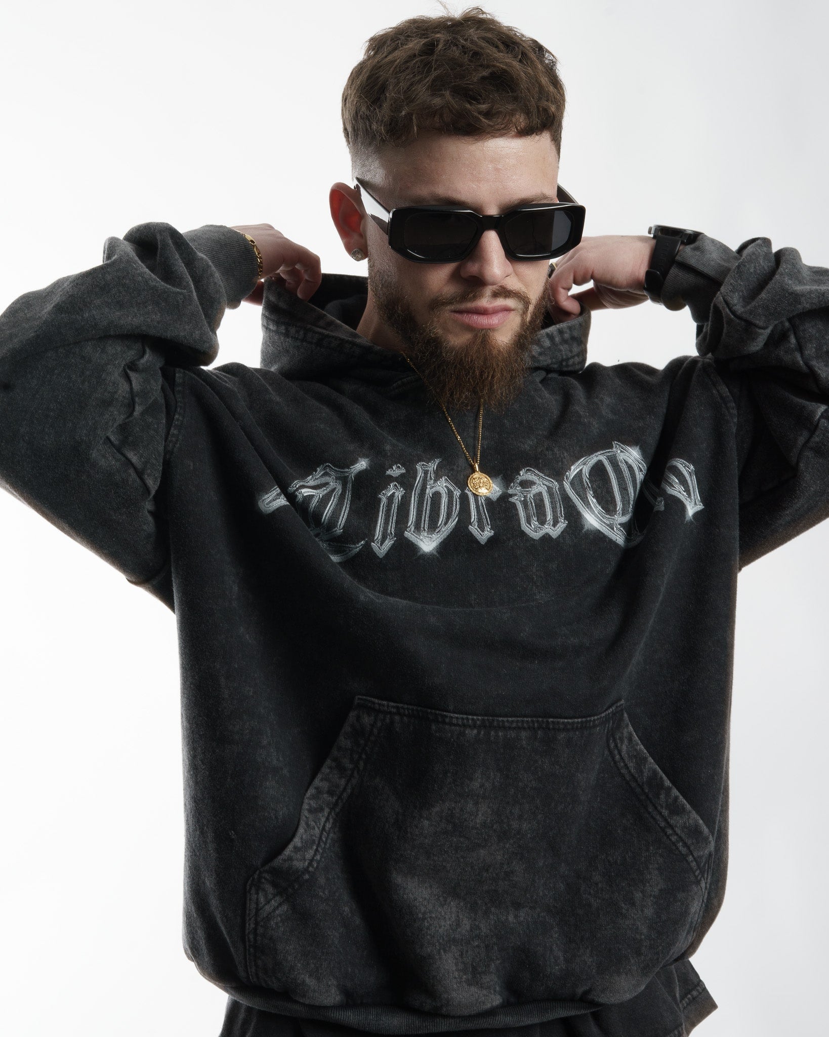 "METAL" // HOODIE OVERSIZED // ACIDWASH