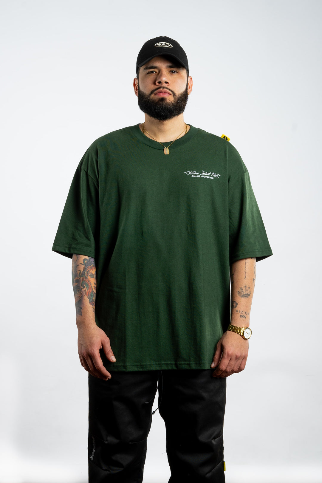 "YELLOW LABEL CLUB"// 2PACK OVERSIZED TEES