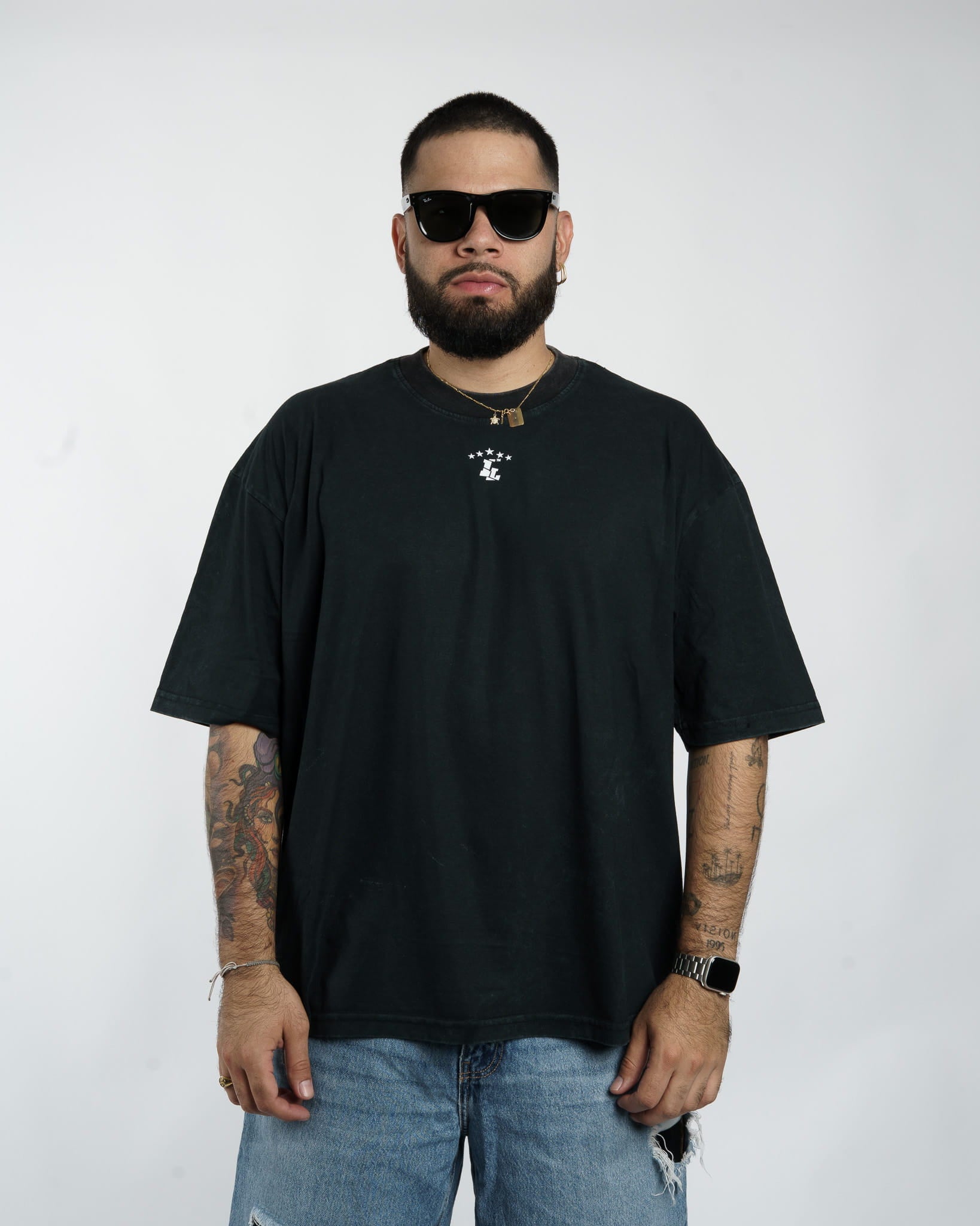 POLERA OVERSIZED// BASICA MINI LOGO V2 // VINTAGE LOOK