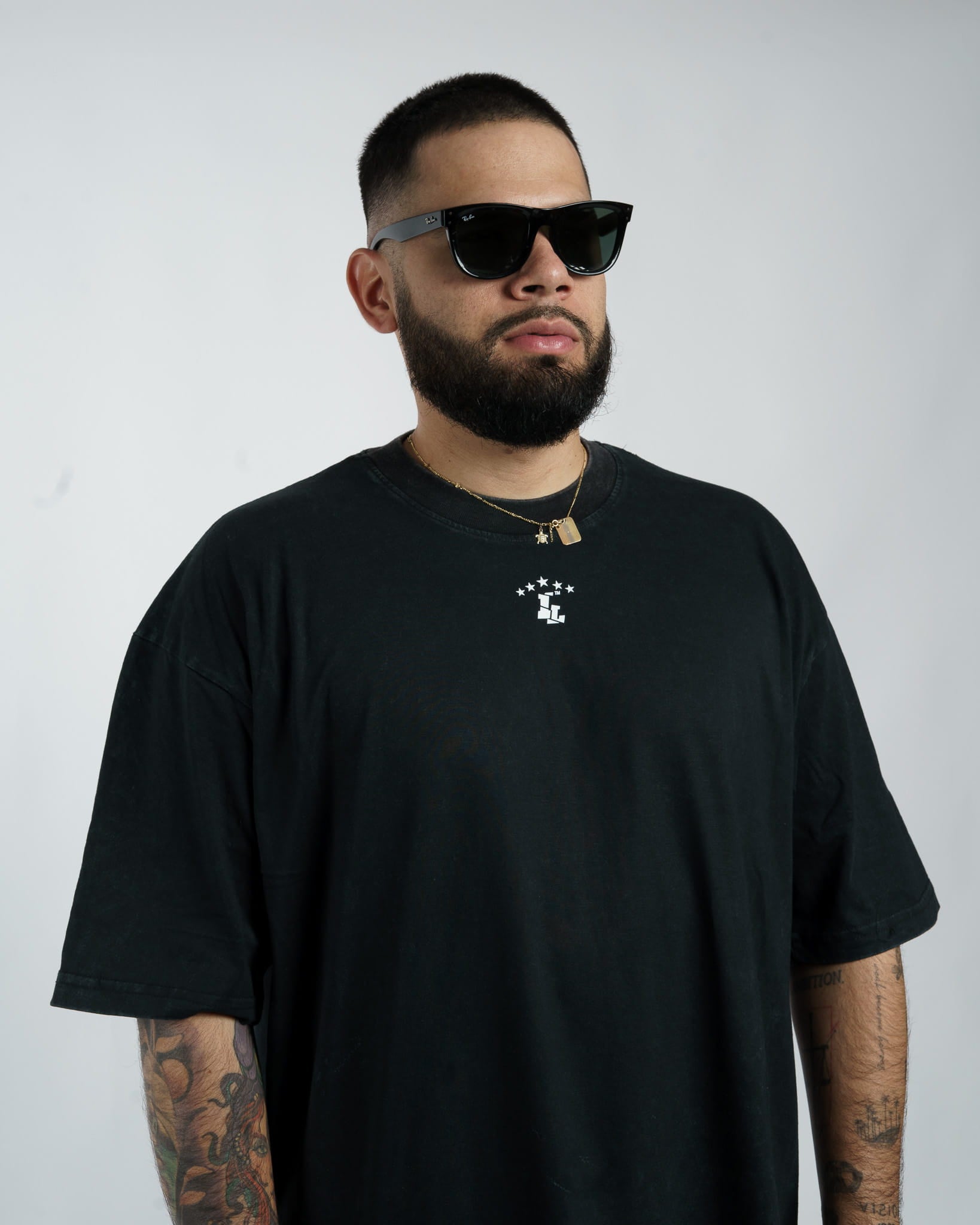 POLERA OVERSIZED// BASICA MINI LOGO V2 // VINTAGE LOOK