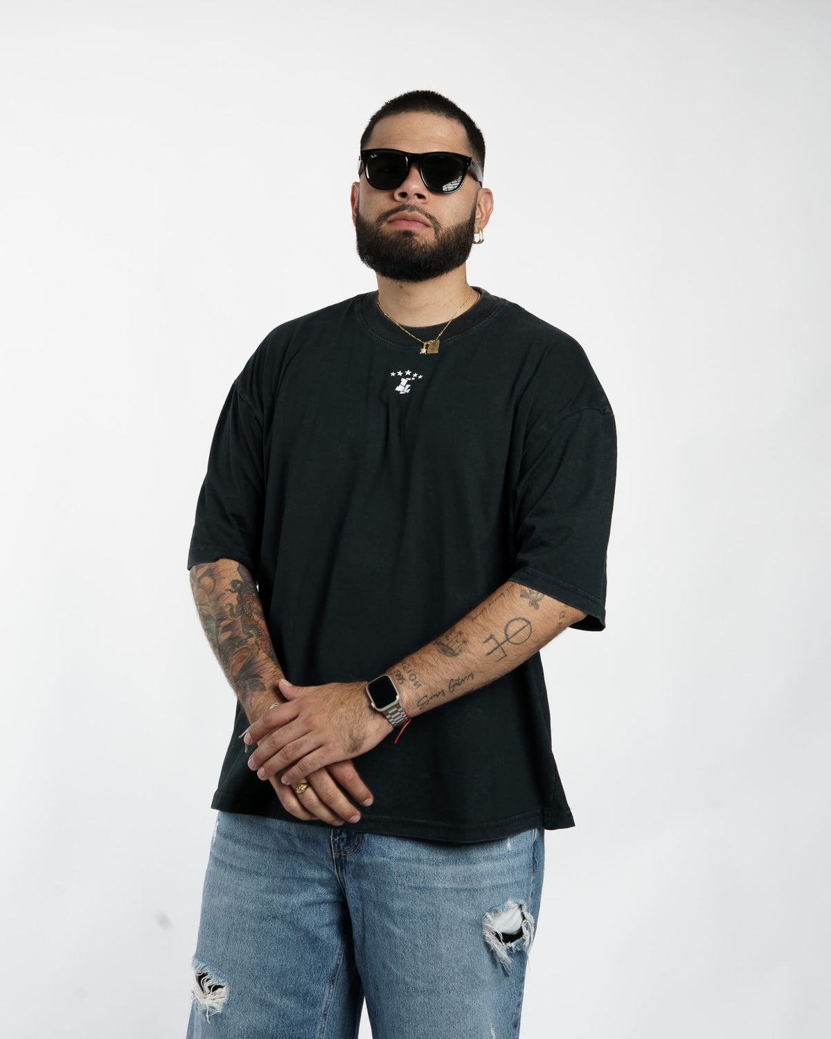 POLERA OVERSIZED// BASICA MINI LOGO V2 // VINTAGE LOOK