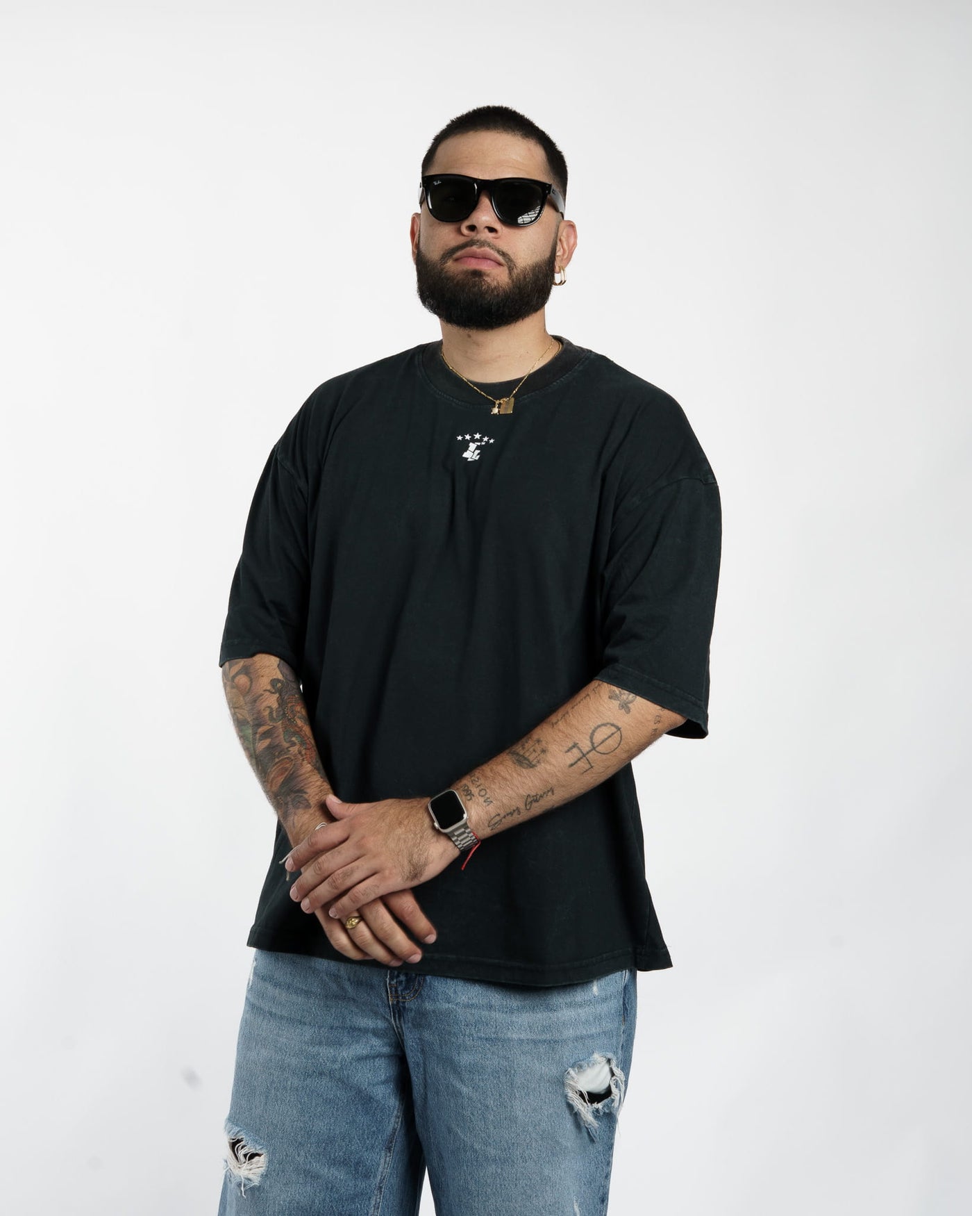 POLERA OVERSIZED// BASICA MINI LOGO V2 // VINTAGE LOOK