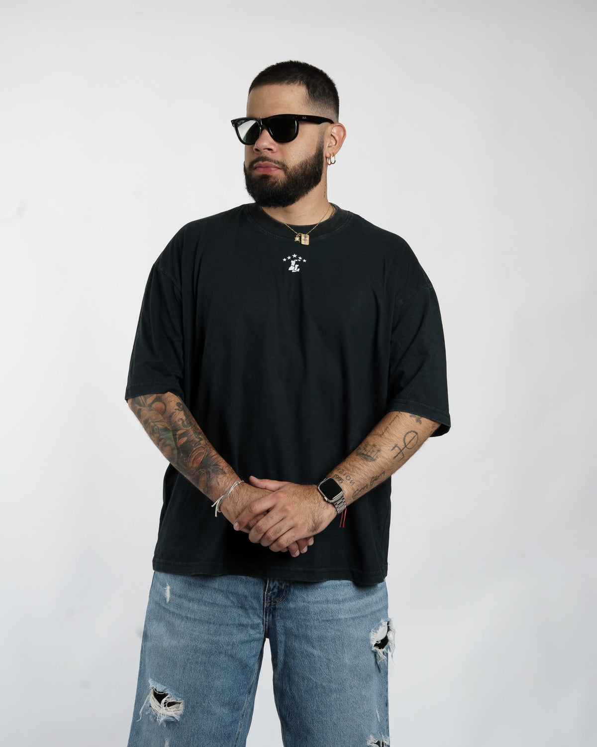 POLERA OVERSIZED// BASICA MINI LOGO V2 // VINTAGE LOOK