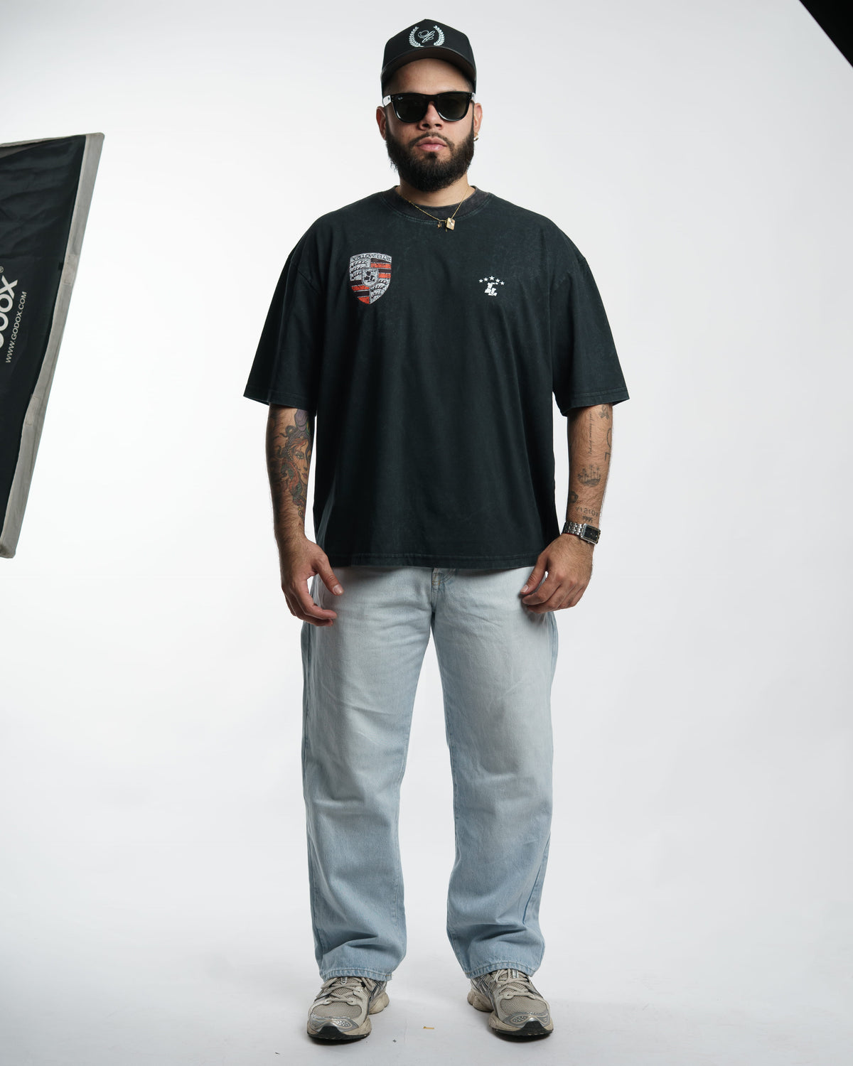 "PORSCHE LOGO" // POLERA OVERSIZED // VINTAGE LOOK