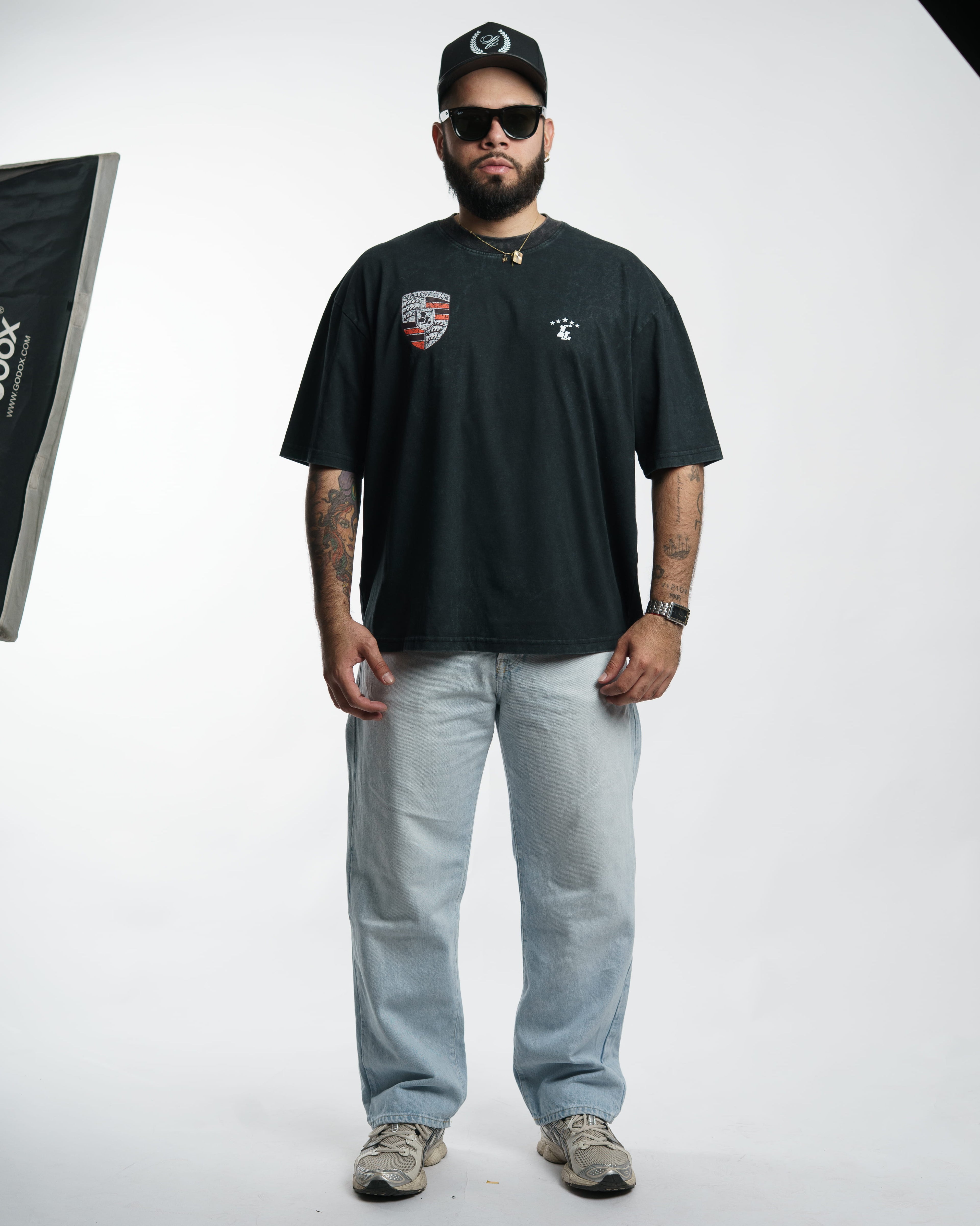 "PORSCHE LOGO" // POLERA OVERSIZED // VINTAGE LOOK