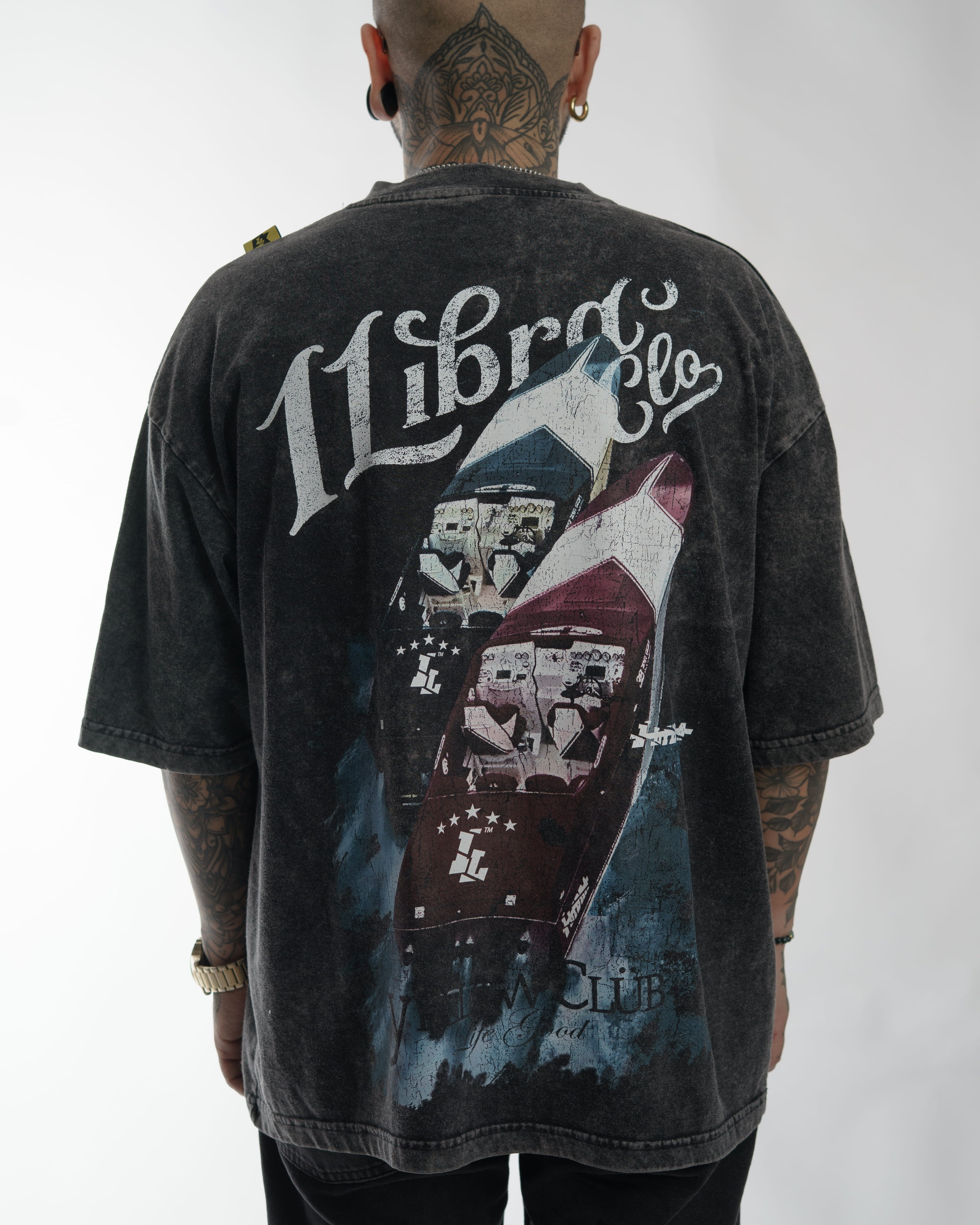 "ALL IN RACING" // OVERSIZED TEES // ACID WASH