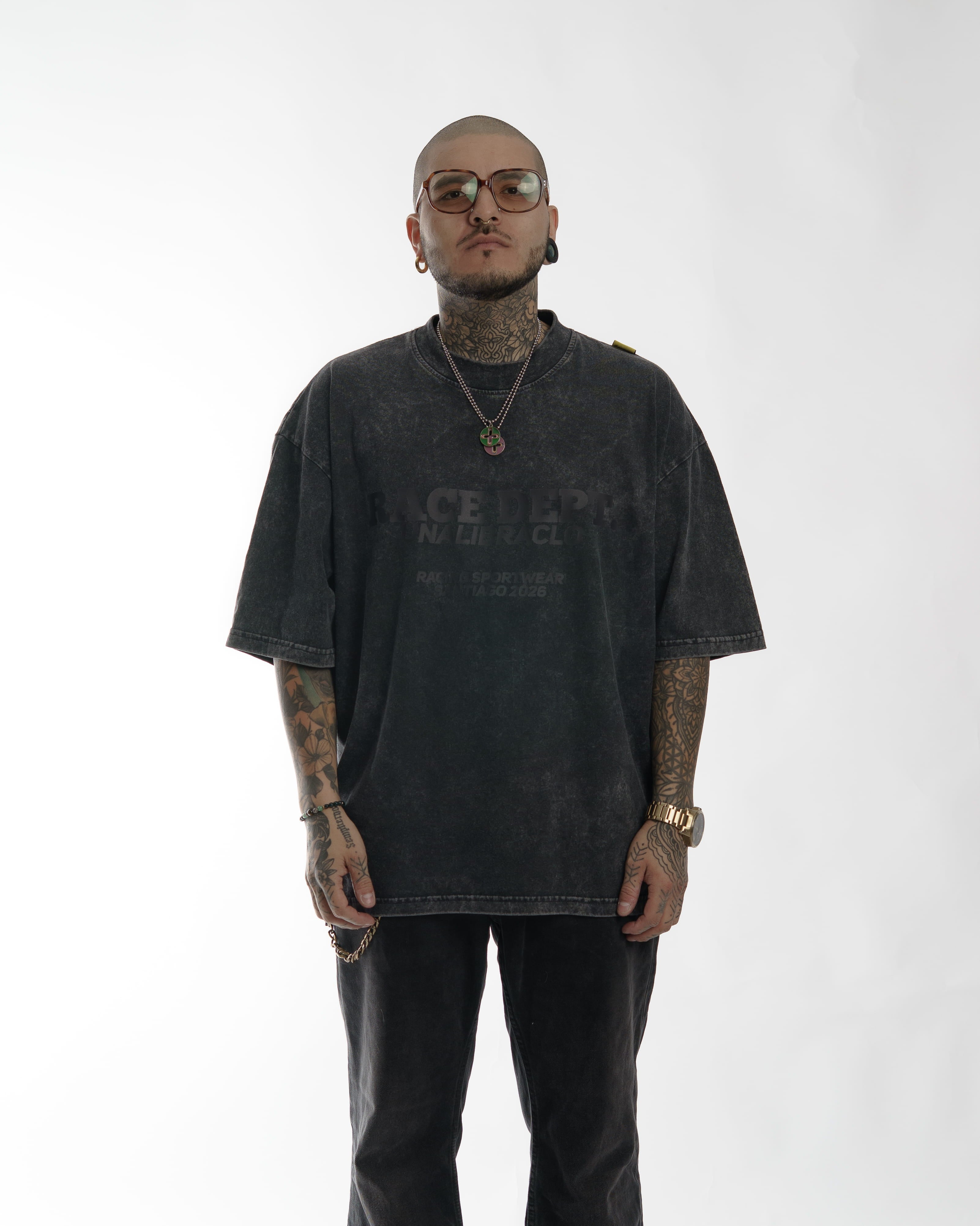 "RACE DEPT. TEX" // OVERSIZED TEES // ACID WASH