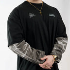 "MICRO TEX 01" // POLERA OVERSIZED DOUBLE SLEEVE