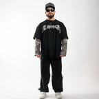 "METAL 01" // POLERA OVERSIZED DOUBLE SLEEVE