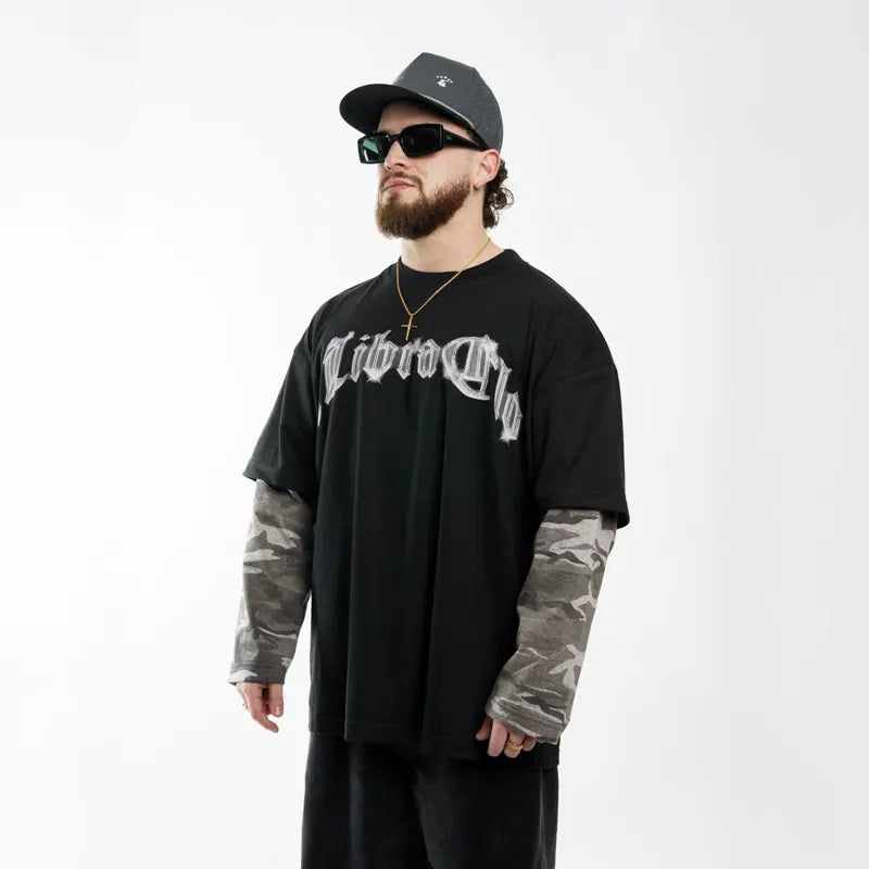 "METAL 01" // POLERA OVERSIZED DOUBLE SLEEVE