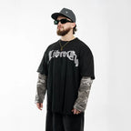 "METAL 01" // POLERA OVERSIZED DOUBLE SLEEVE