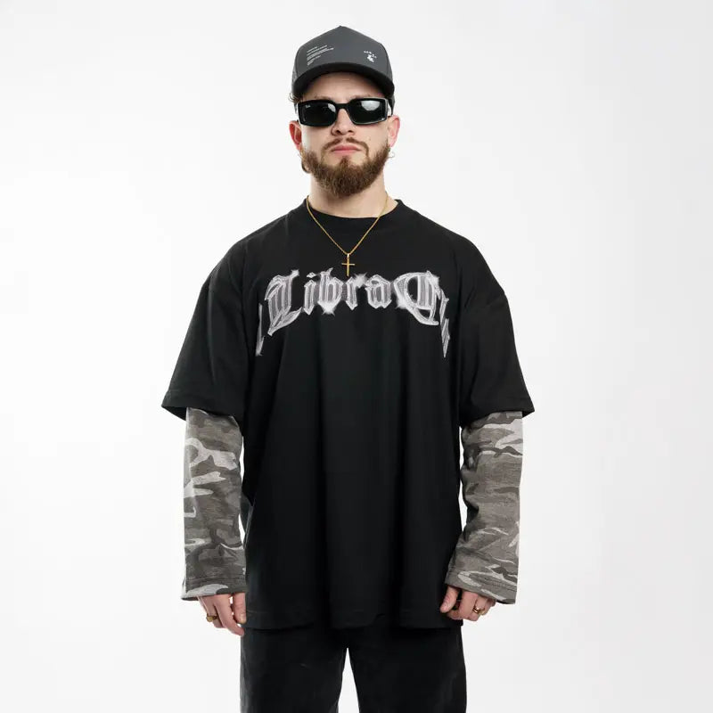 "METAL 01" // POLERA OVERSIZED DOUBLE SLEEVE