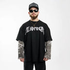 "METAL 01" // POLERA OVERSIZED DOUBLE SLEEVE