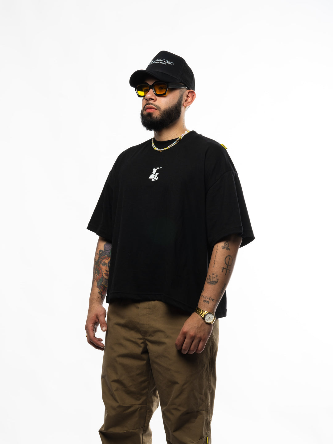 "YELLOW LABEL COMPANY B" // BOXYFIT TEES