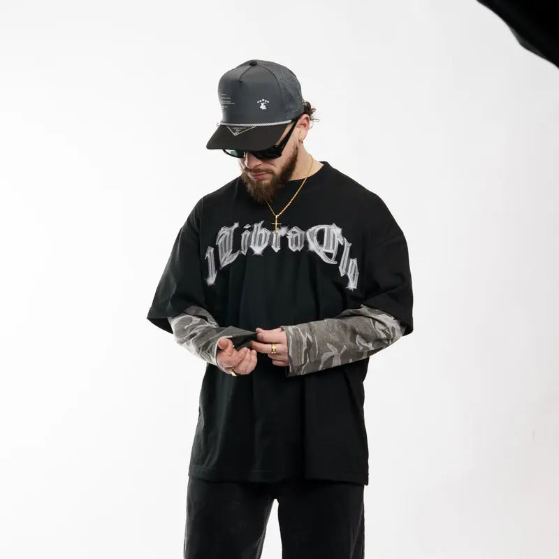 "METAL 01" // POLERA OVERSIZED DOUBLE SLEEVE