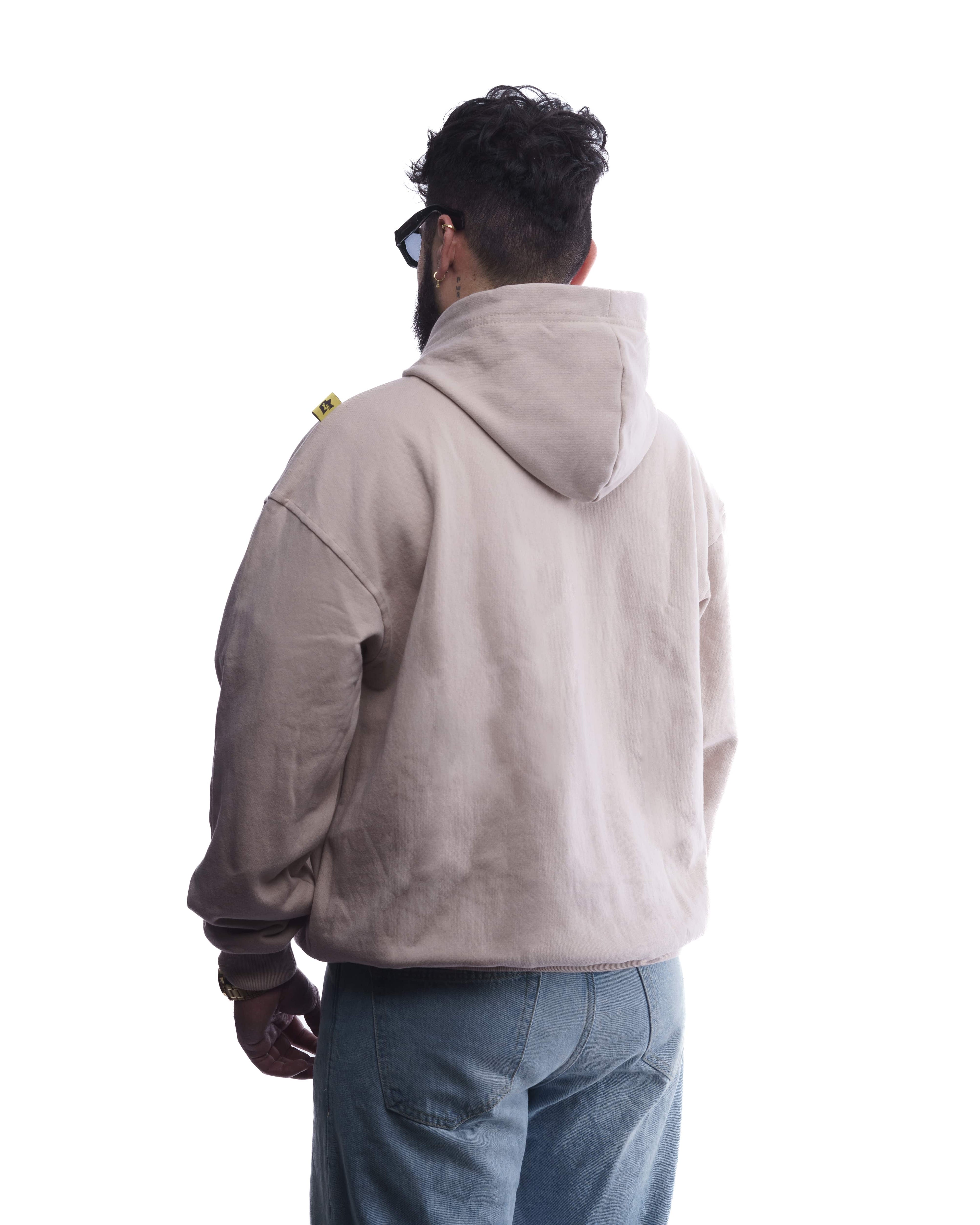 BASIC//ESSENCIAL OVERSIZED HOODIE BEIGE