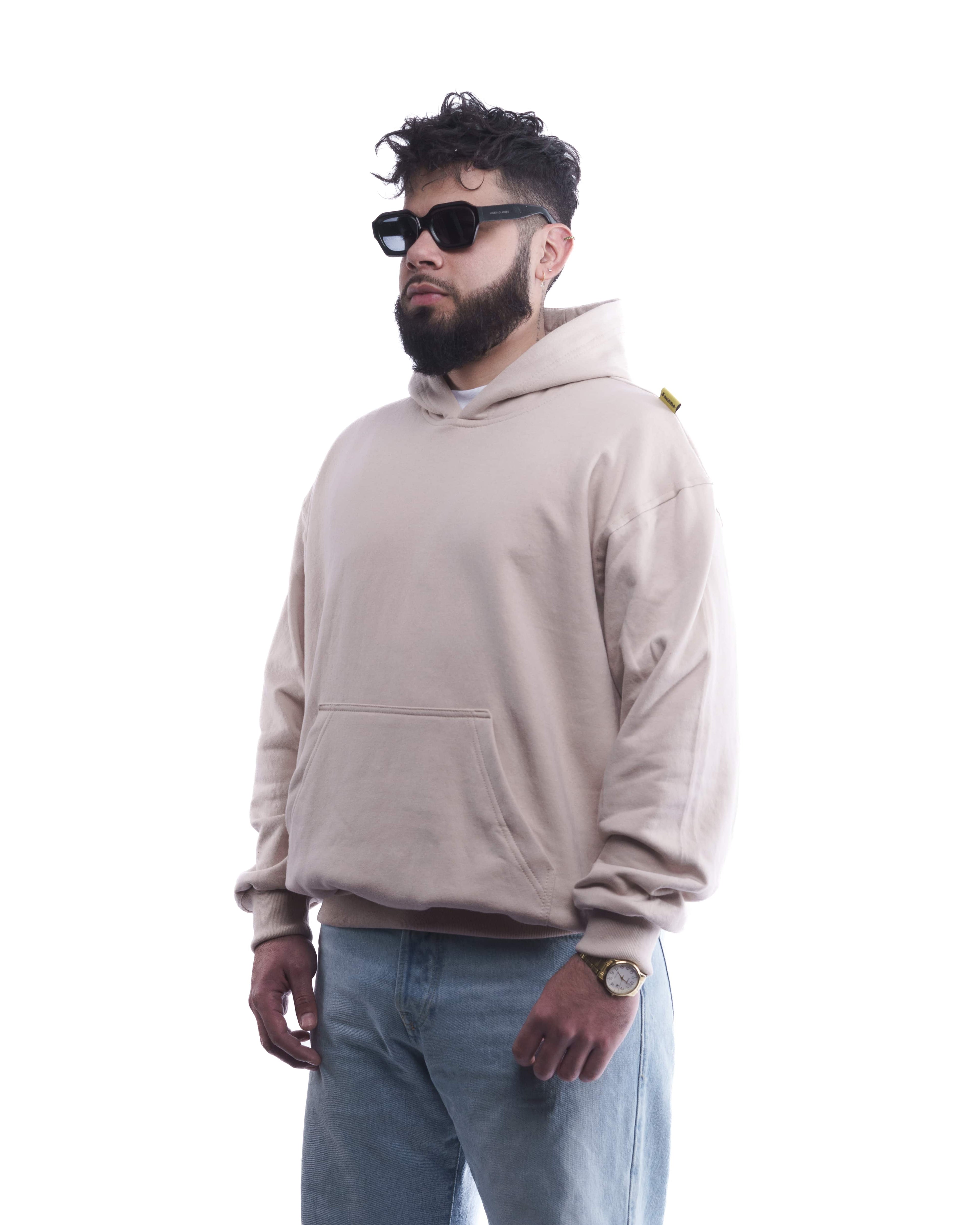 BASIC//ESSENCIAL OVERSIZED HOODIE BEIGE