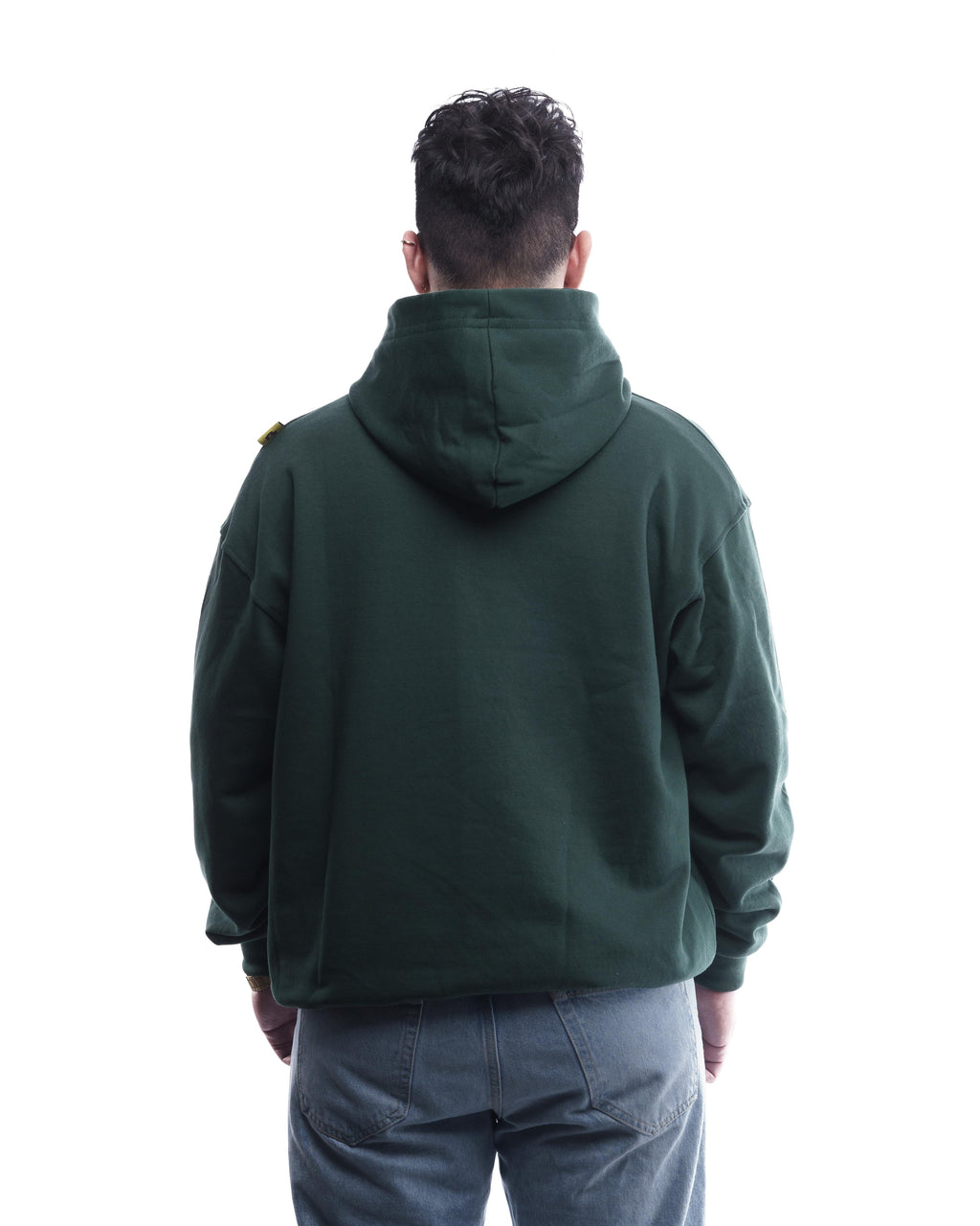 BASIC//ESSENCIAL OVERSIZED HOODIE VERDE BOTELLA